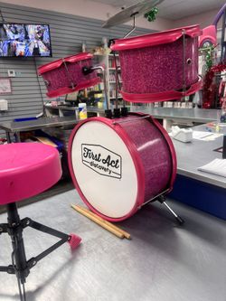 Pink Kid Drum Set