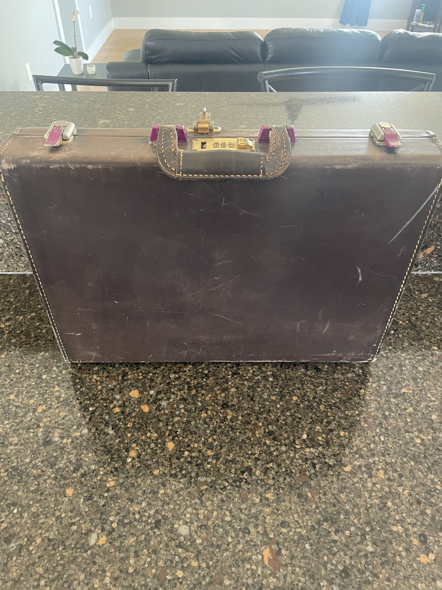 Vintage Atlas Briefcase