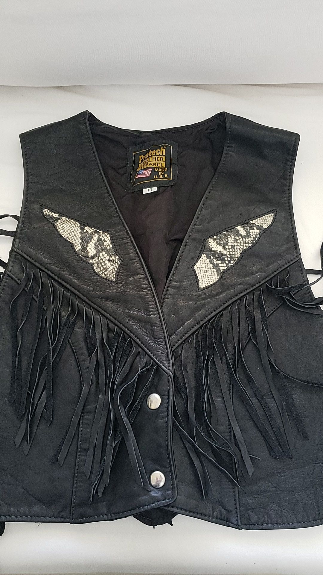 Leather vest