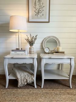 Refinished French Provincial End Tables – set of 2