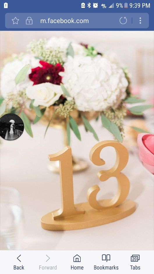 Table Numbers 1-20