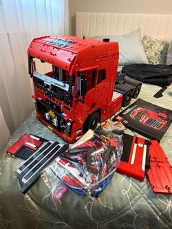 semi truck lego