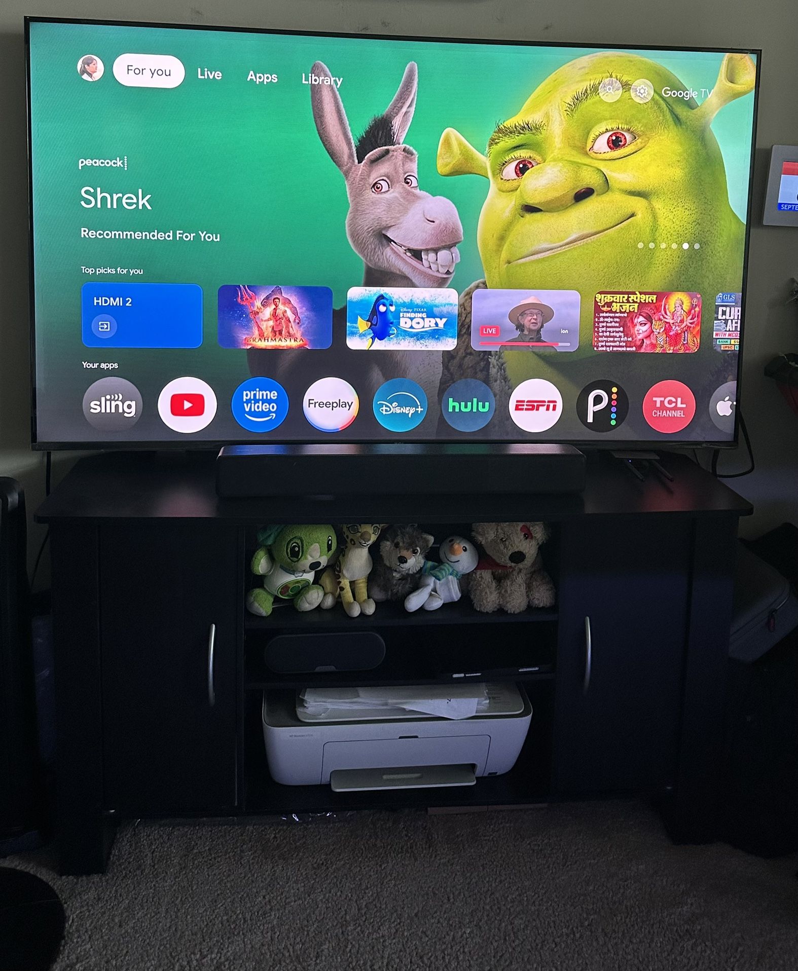 TCL - 55 inch Led Class 5-Series -QLED Not Regular LED-4K UHD Smart Google TV