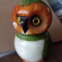Hand Painted OWL PAPERWEIGHT 