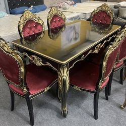 New Dining Table With 6 Chairs - Delivery And Financing Available 