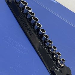 Snap-on Tools 12 pc 3/8" Drive 6-Point Metric Flank Drive® Shallow Socket Set (8-19 mm)