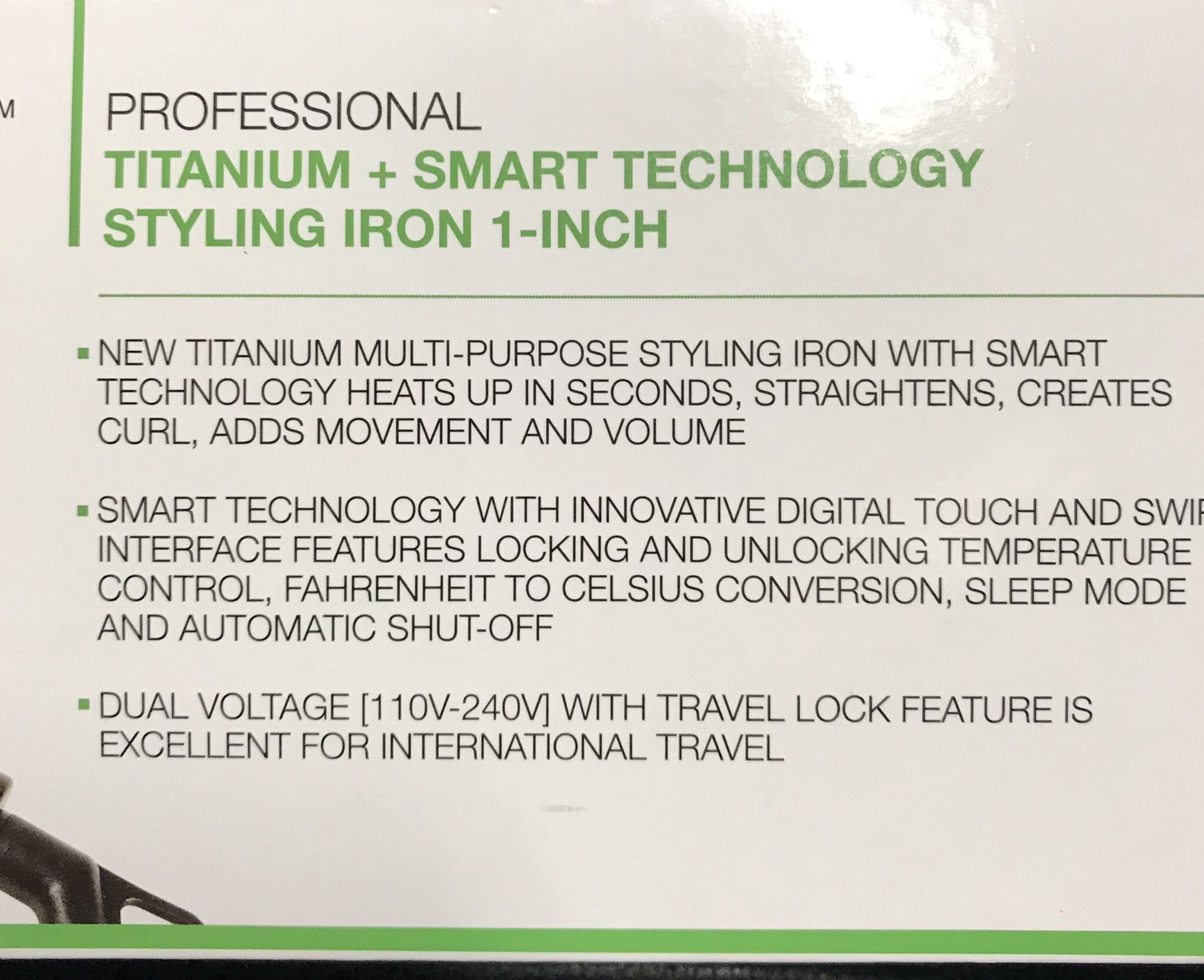 iPro TST professional titanium 1 inch styling iron for Sale in