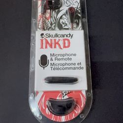 Skullcandy  INK’D Black/red  Wired Earphones 