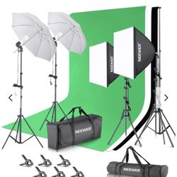 NEEWER NK100 3x2.6m/10x8.5ft Photography Lighting Kit