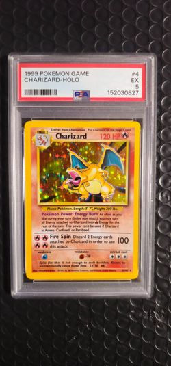1999 Pokemon TCG - BASE SET - CHARIZARD #4/102 - PSA 5