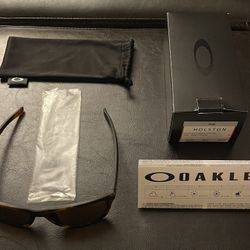 Oakley Holston Matte Brown Tortoise Prizm Tungsten Sunglasses!