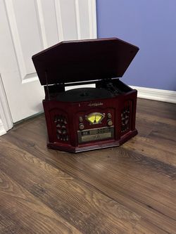 Retro Vintage-Style Turntable Stereo System