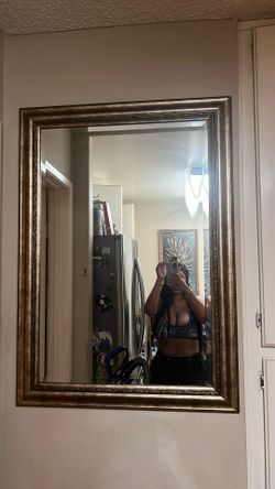 mirror Golden Brown Edges