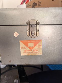 vintage filing cabinet