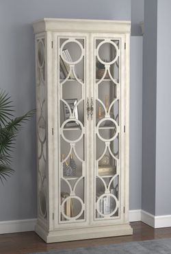 Brand New Tall Antique White Cabinet