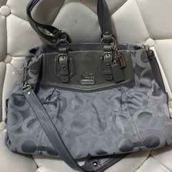 COACH Authentic Madison Grey Cross Body Side Bag