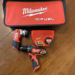 Milwaukee M12 FUEL Tool Kit – Drill, Light,