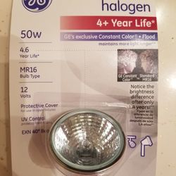 GE MR16 Hallogen 50w Gu5.3 1-7/8 (6 Bulbs In Box)