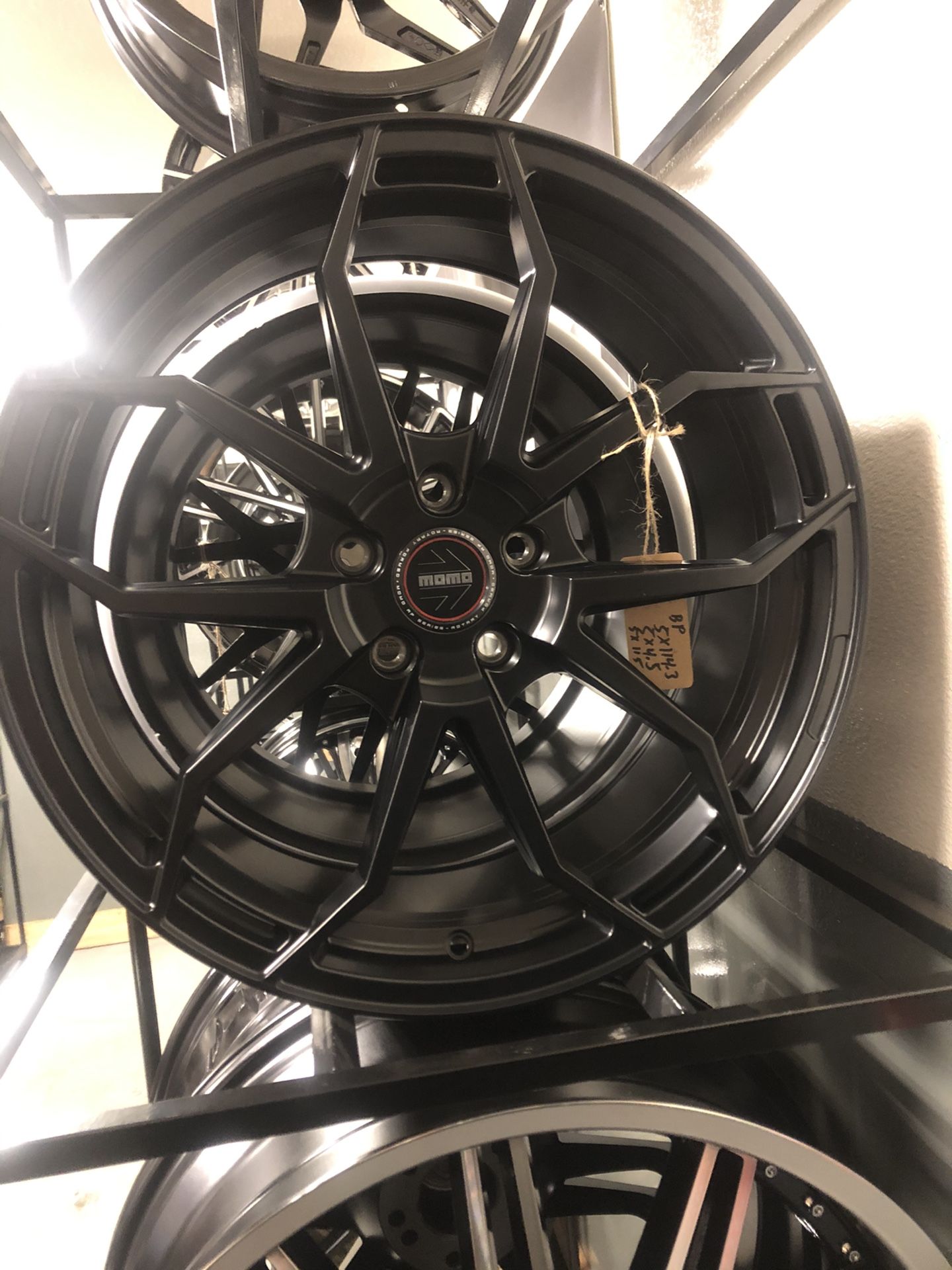 BRAND NEW set (4) Satin Black MoMo 19 inch rims for only $1000!!!