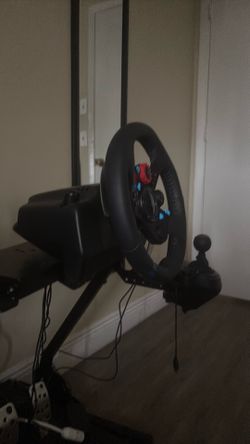 G29 steering wheel with shifter and stand