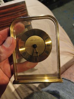 Seth Thomas Brass Quartz Mantel Clock