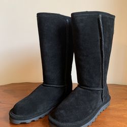 Bearpaw Tall Pair Of Black Boots Size 7 (new with tags)