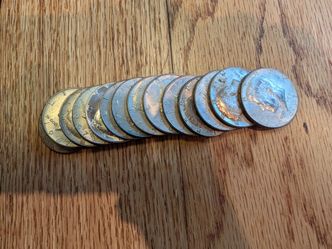 15 40% Kennedy Silver half dollars