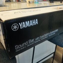 Yamaha ATS-1090 2.1 Channel Soundbar System w/ Built-in Dual Subwoofers – Bluetooth, HDMI ARC, Clear Voice