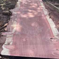 4 Huge Redwood Live Edge Slabs Delivered From Oregon Today!!! 13 Ft Long 40” Wide 