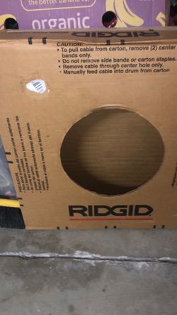 Ridged New 3/8 “ 100 foot drain cleaner cable