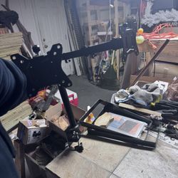 Dual Head Two Monitor Swivel Stand Office Home Desk Pc Gaming