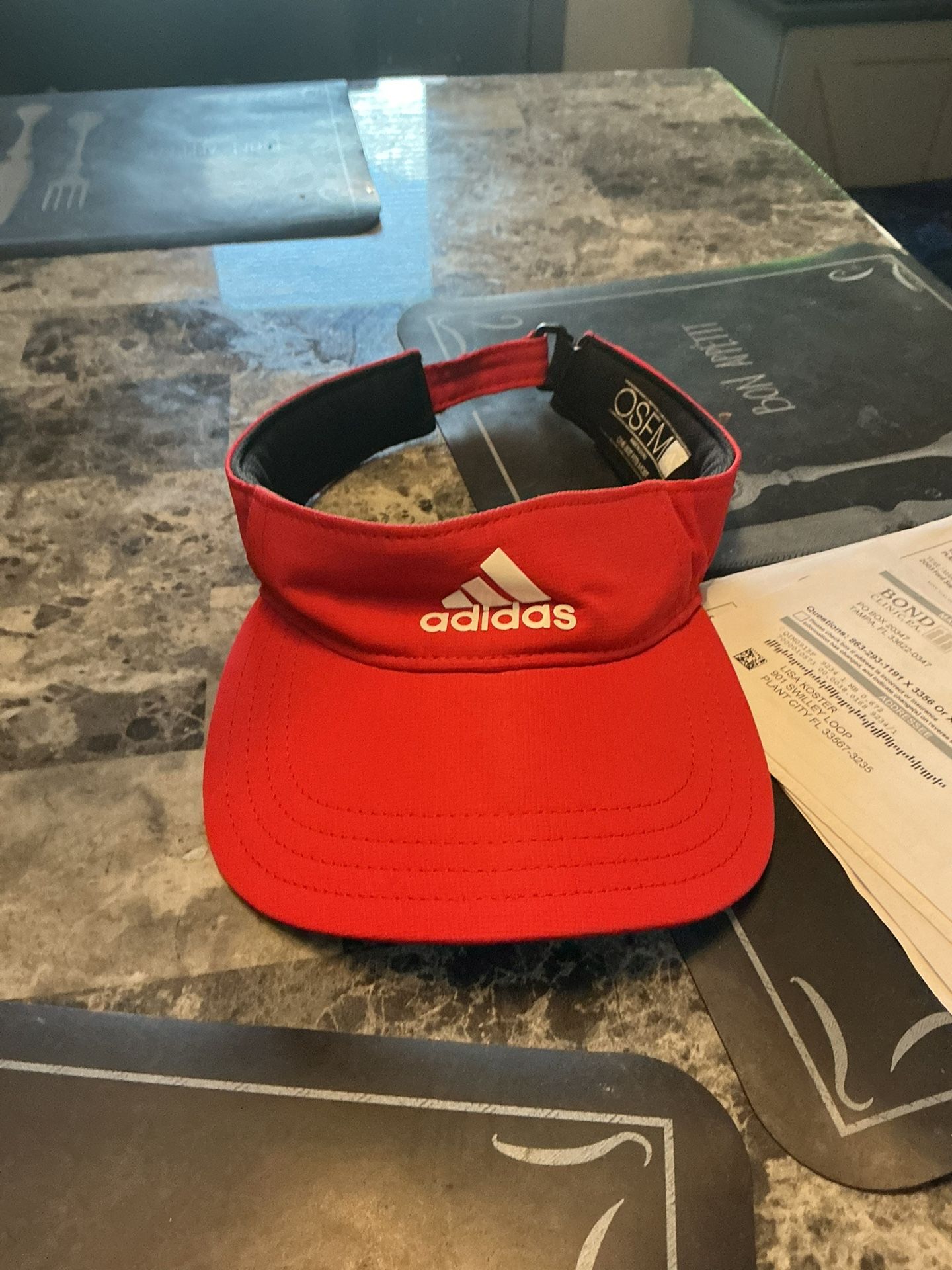 Adidas sun visor hat