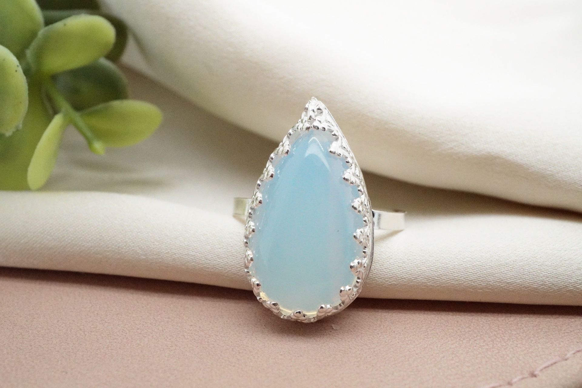 Handmade Sterling  Silver Moonstone ring, J454F