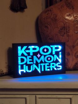 KPop Demon Hunters logo lighbox - KPop Demon Hunters Nightlight