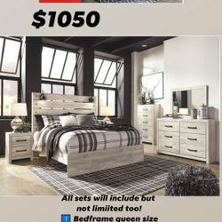 4 PC ASHLEY BEDROOM SET BRAND NEW 