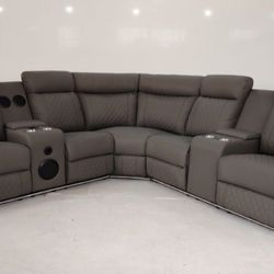 Recliner Sectional Sofa ⭐️ Sofá Seccional Reclinable 