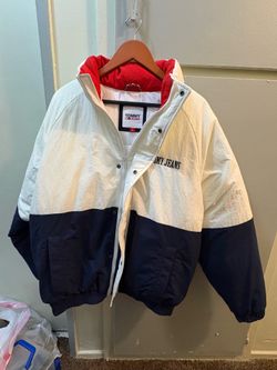 White and blue Tommy jacket