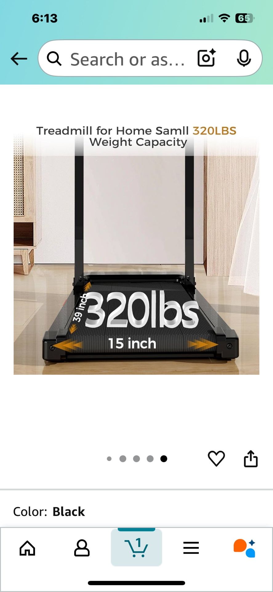 Like New! Portable Treadmills for Home, Electric Walking Pad Treadmill with 12 Preset Programs, 3.0HP Treadmill with Handle for Small Home, Waking Pad