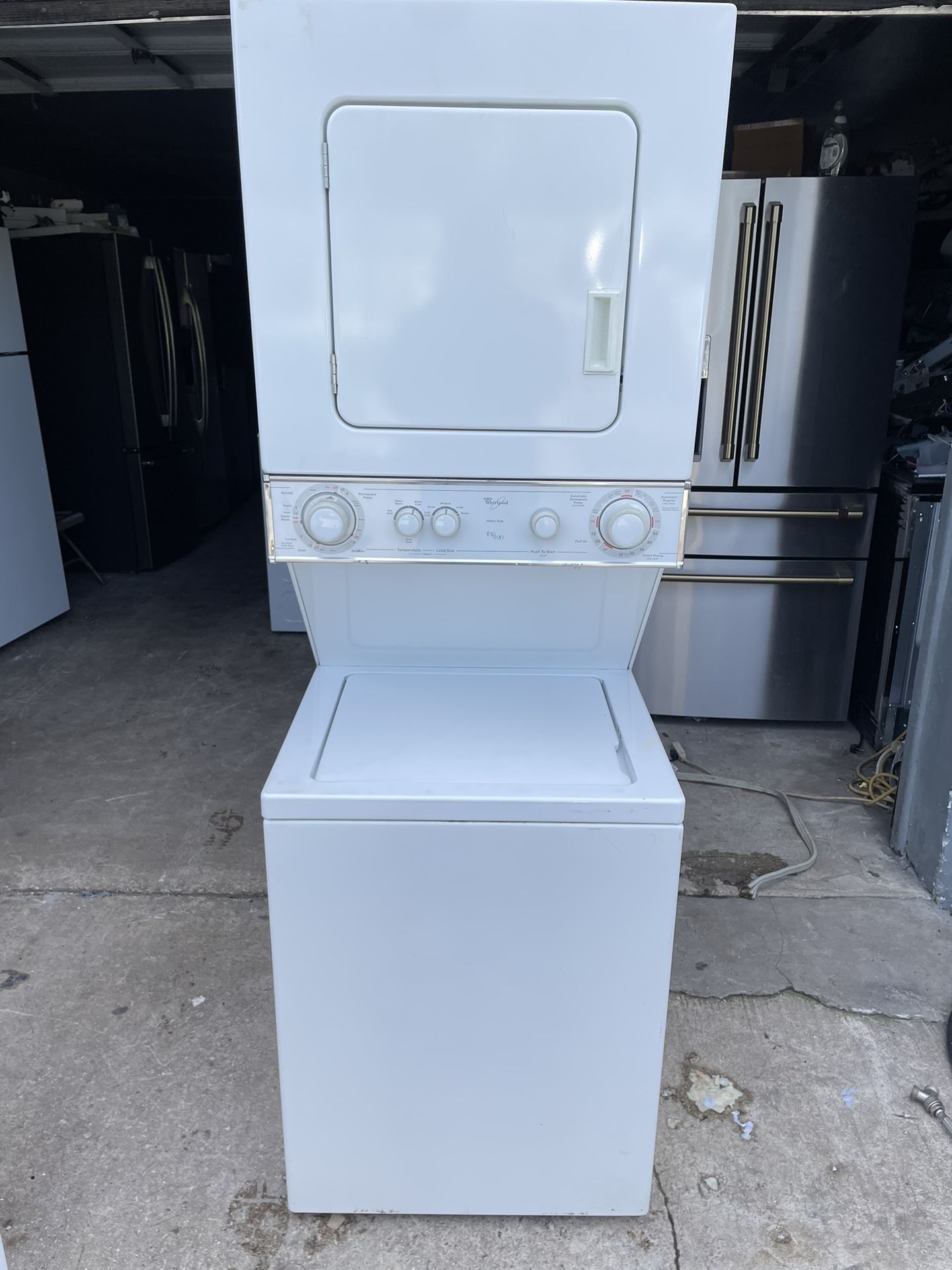 Whirlpool Stackable Small 24”W Everything Works Good