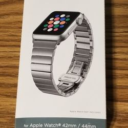 Fancy Silver Apple Watch band 42/44mm LIKE NEW