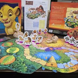 100% Complete Vintage The Lion King Board Game Disney Milton Bradley 1993 Kids Toys Retro Kid Room