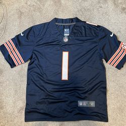 Justin Fields Chicago Bears Jersey Navy