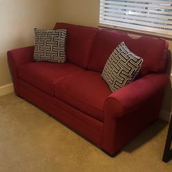 Red Love Seat Sleeper 