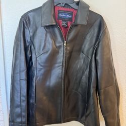 Anchor Blue Leather Jacket Women