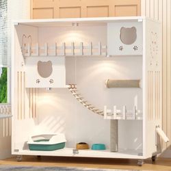 Wooden Cat Villa XL  ( New , Still In The Box)