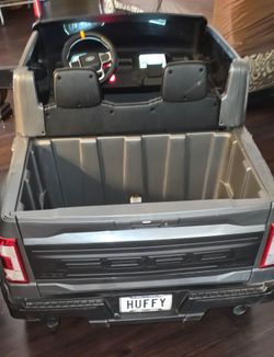 Carrito Eléctrico Montable Ford Raptor F-150 (Gris)