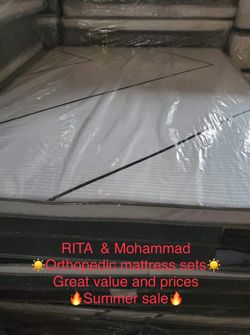 Brand new orthopedic mattress and box spring