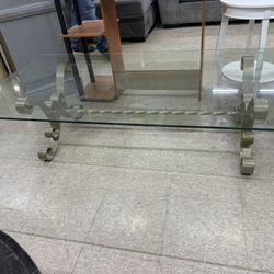 Glass Coffee Table And Side Tables 