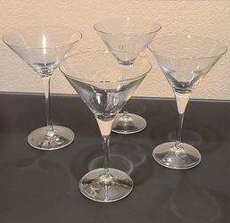 Four Martini Glasses -Crate&Barrel 