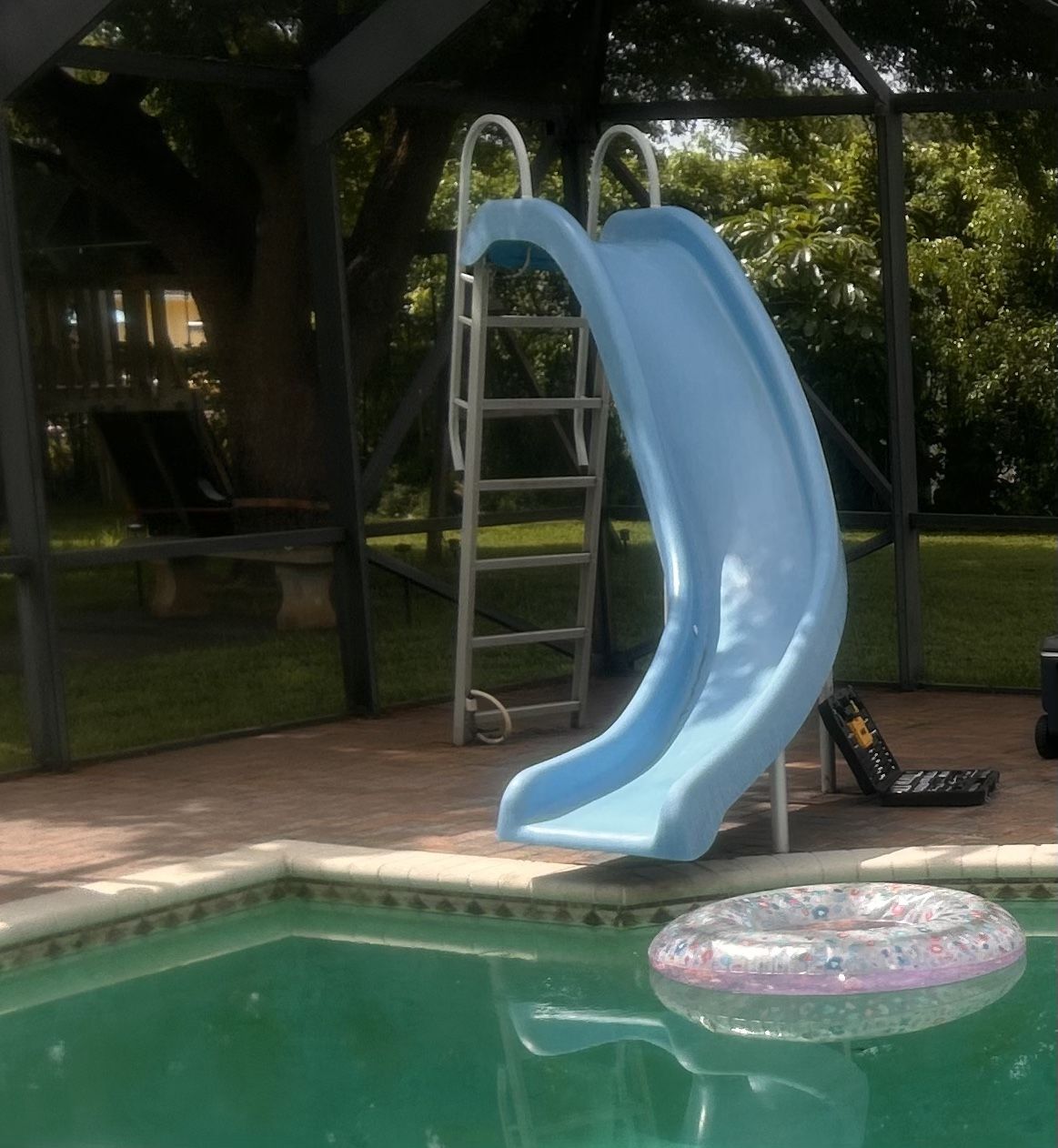 Pool Slide - Fiberglass 10ft - Vintage -